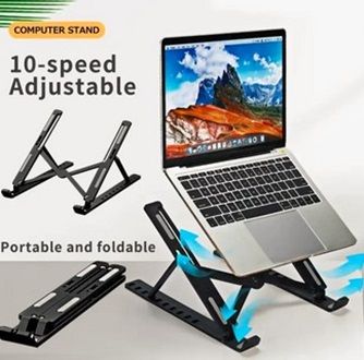 Adjustable Plastic Laptop Stand for Comfortable Work