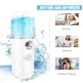 Nano Mist Sprayer for Air Freshener, 30ml USB Rechargeable Handy Cooling Device, Portable Facial Steamer and Skin Care Moisturizer for Eyelash Extensions. 