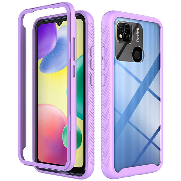 Shockproof Case Back Panel for Xiaomi Redmi 10A 10 2022 10 10C 9C Crystal Bumper Protect Cover for Redmi Note 12 5G 11 11 Pro