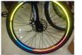 Bicycle reflector Fluorescent Bike Bicycle Sticker Cycling Wheel Rim Reflective Stickers. 