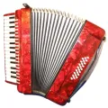 Baile Acordion 30keys 32 bass With Hard Case and Straps Full Set Accordion Instrument Beginner Accordion Professional Accordion Accordian Gifts For Adults Students 30 Piano Keys 32 Bass Button Accordion Instrument (Red). 