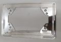Front & Rear Number Plate Cover -Chrome. 