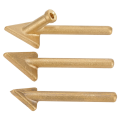 3Pcs Replacement Tips Copper Repair Triangular Smoothing Welding Tips Replacement Tips. 