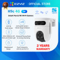 Ezviz H9C 5MP+5MP 4G Dual Lens 3K Wireless CCTV Wi-Fi IP Camera Outdoor Pan/Tilt Security Camera | AI-Powered Human / Vehicle Shape Detection | Color Night Vision | Weatherproof Design | Two-Way Talk | 4G & Wi-Fi Connectivity |  Up to 512GB Storage. 