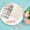 Children Press on Nails,24 Pcs Nails Tips for Kids Acrylic Nails Pre-glue Full Cover Short False Nails Cute Fingernails. 
