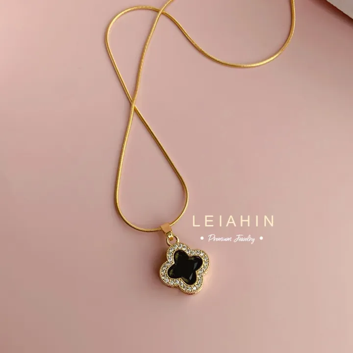 ShopSphere%20LEIAHIN%2018K%20Gold%204%20Leaf%20Clover%20Pendants%20Tala%20Necklace%20For%20Women%20Fashion%20Jewelry,TBK%20Bestie%20Necklaces,Korean%20Accessories%20L1%20-%20Image%203