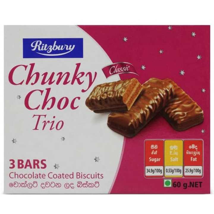 Ritzbury chocolate Chunky Choc Trio 60G