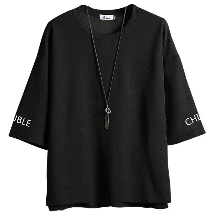 Spring%20Summer%20Simplicity%20Three-Quarter%20Sleeve%20Men%20T%20T-shirt%20Loose%20Half%20Sleeve%20ins%20Fashion%20Brand%20plus-Sized%20plus%20Size%20Short%20Sleeve%20T-shirt%20Top%20-%20Image%203