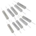 10 Pcs 10W Watt 15 Ohm 5% Wirewound Ceramic Cement Resistor. 