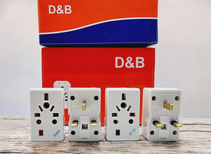 Adapter Multi Drop D&B multi plug Adapter Multi Plug - Multi Socket - Square Pin ...