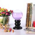 Storm Glass Weather Monitors Decorative Desktop Barometer Nordic Crystal Sphere Shape Weather Forecast with Wood Base. 