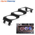 52mm Tripe 3 Gauge Meter Din in Dash Panel Pod Black 2inch BX102259-BK. 