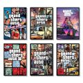 A4 Size (21 x 29.7 cm) Framed wall posters GTA 3 Gta vice city Gta 5 Gta 6 Grand Theft Auto game series wall posters wall decorations for any room. 