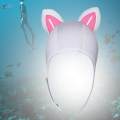 Scuba Diving Hood Cap 3mm Neoprene Hood Headgear Head Cover Thermal White Pink. 