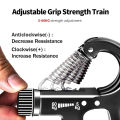 5-60kg Adjustable Countable Gym Fitness Hand Grip Strengthener Men Women Adjustable Heavy Exerciser Muscle Recovery Training Wrist Training Wrist Rehabilitation Finger Trainer. 
