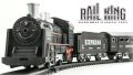 Rail King Intelligent Classical Train -13 Pcs- Classical Choo Choo Train with Light & Sound High-Speed Battery Operated Train Toy Set Game with Tracks and Signals for Kids. 