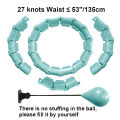 Weighted Adjustable Smart Hula Circle Sport Hoops Weight Loss Exercise Detachable Knots. 
