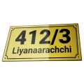 Acrylic House Number Plate Door Sign, Stylish Address Signage for Home or Office Entryway Display. 