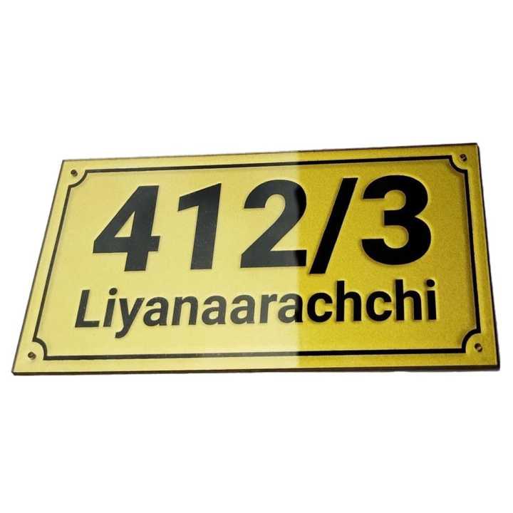 Acrylic House Number Plate Door Sign, Stylish Address Signage for Home or Office Entryway Display