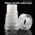 Nano Tape Nano Transparent Magic Gel Tape Multi Function Multi Purpose Seamless Double Side Tapes Strong Stick Removable Washable and Reusable Tape. 