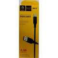 Denmen D01T High Speed Data Cable 2.4A Output For Type-C Charging Data Cable. 