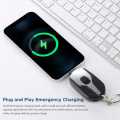 Mini Emergency Power Pod Portable Charger Mini Type-C/IOS Keychain Power Bank Emergency Mobile Battery. 