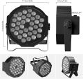 LED Stage Lights, 36 LED Par Lights, 7 Colors Lighting Effects RGB Party Light with Sound Activated Remote ,US Plug. 