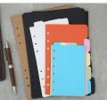 A5 A6 A7 Loose Book Index Page Loose Leaf Notebook Hand Count Color Index Page Pagination White Card Black Card kraft Paper. 