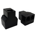 5PCS RJ12 6P6C Coupler 2 Way RJ11 Telephone Cable Splitter Adapter Suitable For Telephone. 
