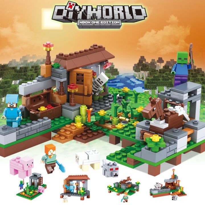 Kidlove%20Lego%20Minecraft%20Set%20The%20Jungle%20Tree%20House%20Zombie%20Figures%20Building%20Blocks%20Educational%20Toys%20for%20Boys%20Compatible%20with%20Lego%20-%20Image%206