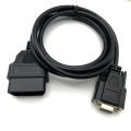Obd 2 Cable 16 Pin To Db9 Female Serial Port Rs232 Adapter Connector Car Cable 1.13 Meter 16pin To Db9 Serial Rs232 Obd2 Cable. 