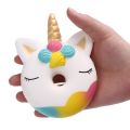 1 Jumbo Kawaii Unicorn Donut Squishy Cake Bread Squishies Cream Scented Slow Rising Squeeze Toy Kids Xmas Birthday Gift 13*9 CM. 