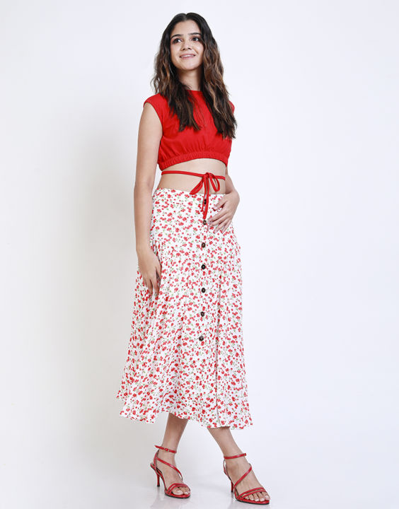 Spring & Summer Maggie Sleeves Crop Top | Daraz.lk