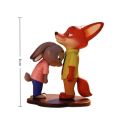 New Judy Nickle Disney Zootopia Cute Dolls Sweet Reliance Series Collectible Figures Judynick Figurine Desktop Ornaments Best Partners Series Kids Toys Birthday Present. 