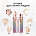 Facial Rechargeable & Battery Hair Remover Mini Electric Epilator Lipstick Shape Lady Hair Remover 2 IN 1 - CF-001B. 