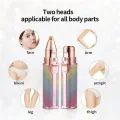 2 in 1 Mini Electric Epilator And Hair Remover For Body And Facial Hair Rechargeable Battery - CF-001B. 