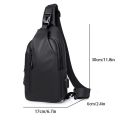 Men Anti Theft Chest Bag Shoulder USB Charging Crossbody Package School Short Trip Messengers Gym Men's Sling Sports Pack. 