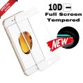 Original 10D Tempered Glass Screen Protector for iphone 6 6s 6s plus, HD glass screen protector for iphone 7 8 plus white. 