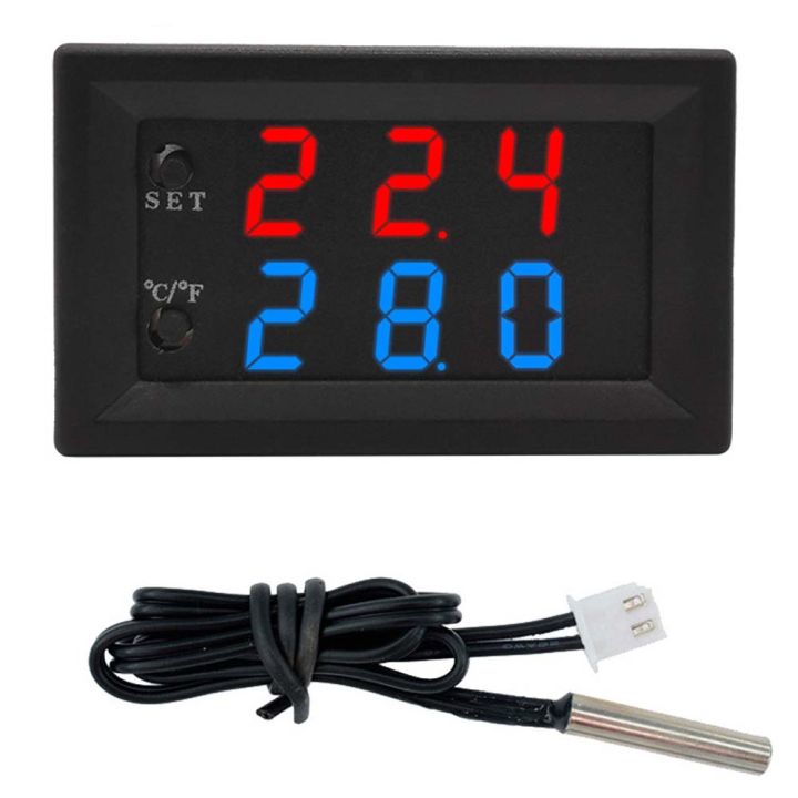 W1209WK Digital LED Thermostat Temperature Controller Smart Temp Sensor Board Module 12V DC + Waterproof NTC Sensor