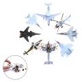 8 Pieces Pack Assembly Airplane Model Static Airforce Fighter Air Plane. 