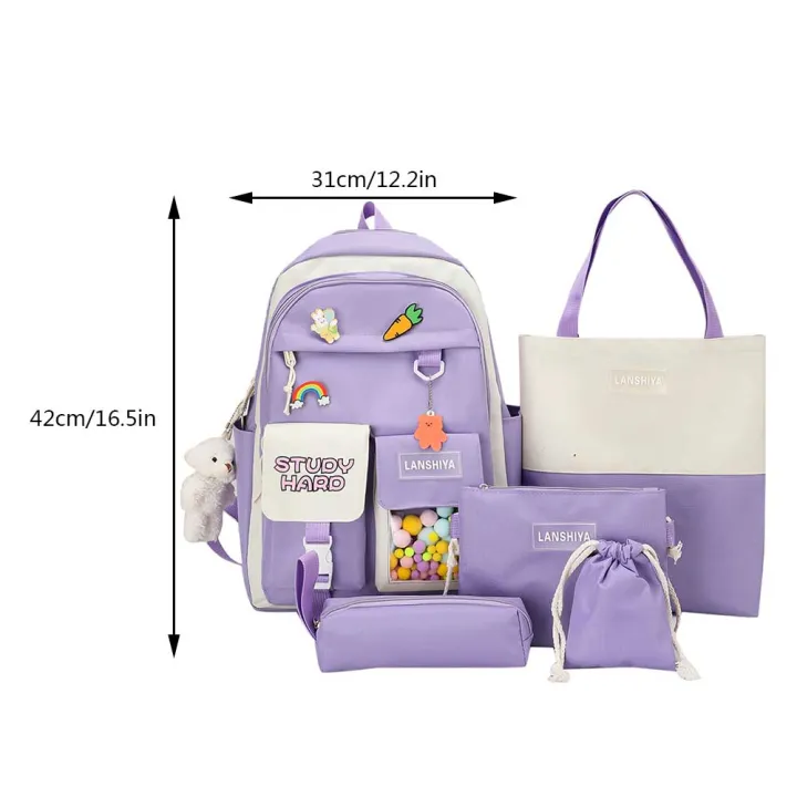 5pcs%20Cute%20Kawaii%20School%20Backpack%20for%20Girls%20Teenage%20Children%20Schoolbag%20Women%20Shoulder%20Aesthetic%20Backpacks%20Large%20Capacity%20Book%20Bag%20-%20Image%206