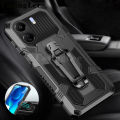 For Redmi 13C case Shockproof Armor Stand Holder with Metal Clip Mountaineering For Xiaomi Redmi 13C Back cover Phone cases. 