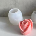 Handmade Rose Candle Mold Romantic Scented Silicone Rose Plaster Mold DIY Plaster Scented Candle Mold for Valentine's Day Home Decor Gift Making Craft Lovers Aromatherapy. 