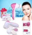5 in 1 Electric Facial Brush Washing Face Cleansing Massager Machine Silicone Skin Beauty Makeup Cleanser Remover device Sets. 