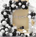 Birthday Decoration Black & White full set with banner and balloons. 