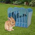Rabbit Hay Feeder Bunny Grass Holder Pet Hay Dispenser Guinea Pig Hay Feeder Blue. 