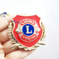 【Miga Plaza】1 x Metal LIONS CLUBS International Logo Car Auto Decorative Side Rear Emblem Badge Sticker Decal. 