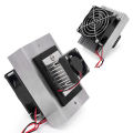 DIY Peltier Cooler Kit 12V Semiconductor Cooler Peltier Cooling System, Heatsink Module Kit+Thermostat Set, US Plug. 