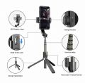 L19 Flexible Single Axis Stabilizer Wireless Remote Control Rotation Selfie Stick With Tripod Mobile Phone Gimbal. 