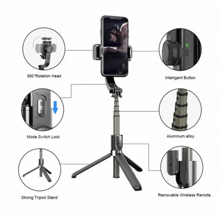 L19%20Flexible%20Single%20Axis%20Stabilizer%20Wireless%20Remote%20Control%20Rotation%20Selfie%20Stick%20With%20Tripod%20Mobile%20Phone%20Gimbal%20-%20Image%202
